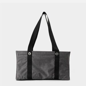 Thirty-one Medium Utility Tote Charcola Crosshatch NEW IN PACKAGE